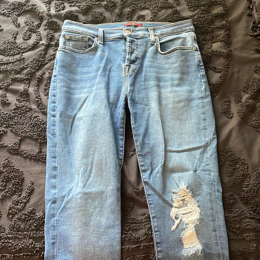 7 for all mankind - Josefina - size 28 - super stretch - med wash